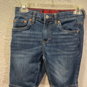 Levi's Classic Blue Jean Shorts for boys.
